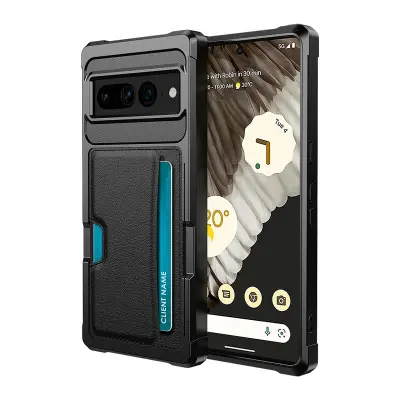 Elegantna crna futrola-novčanik za Google Pixel 8 Pro Crna
