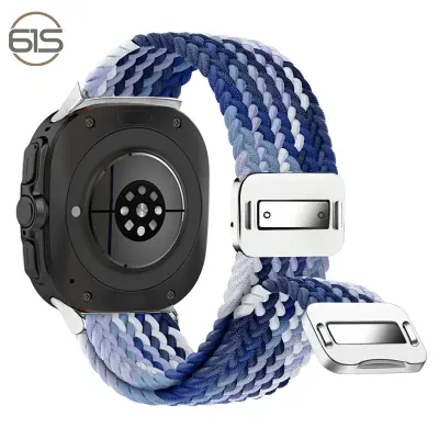 Samsung Watch 7 Ultra elastična tkana najlonska narukvica Plava
