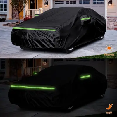 Crna navlaka za automobil - Potpuna zaštita, otporna na vremenske uvjete Crna