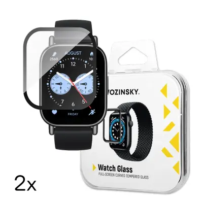Wozinsky puni ljepljivi kaljeni stakleni zaštitnik za Xiaomi Redmi Watch 5 Lite (2 komada)