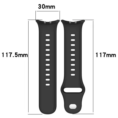 Stilski silikonski remen za Vivo Watch 5 Crna