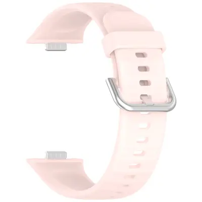 Silikonski remen za Huawei Fit 4 - Svijetlo ružičasta, Srebrna kopča Svijetlo ružičasta