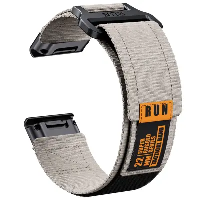 Garmin Fenix 8 Najlonska tkana narukvica Sivo narančasta