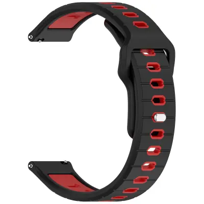 Silikonska narukvica za sat Garmin Vivoactive 6 Crna+Crvena