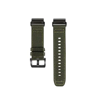 Remen za sat od tkanog najlona s brzim otpuštanjem za Garmin Duck Green/Zelena