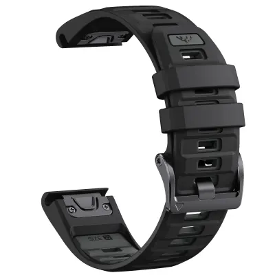 Garmin Fenix 8 Brzo Otpuštajuća Narukvica Crno + sivi točkice