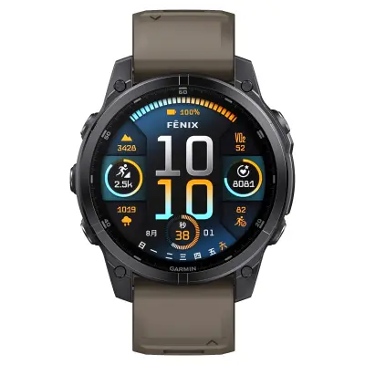 22mm Quick Release Silicone Band for Garmin Fenix 8 47mm Smeđa