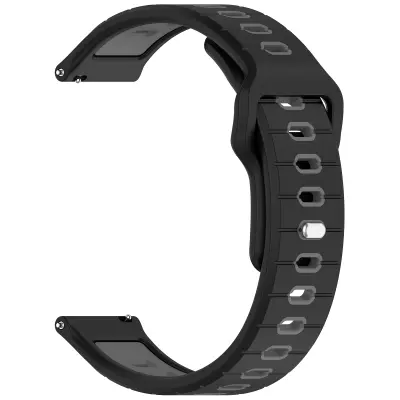 Silikonska narukvica za sat Garmin Vivoactive 6 Crna+Siva