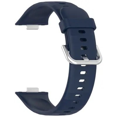 Silikonski remen za Huawei Fit 4 - Svijetlo ružičasta, Srebrna kopča Plava