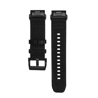 Najlonska pletena narukvica za brzo otpuštanje za Garmin Crna
