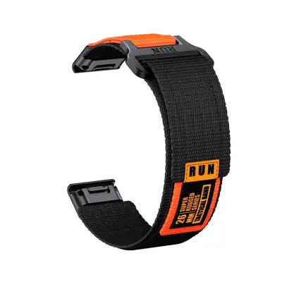 Garmin Fenix 8 Najlonska tkana narukvica Crna