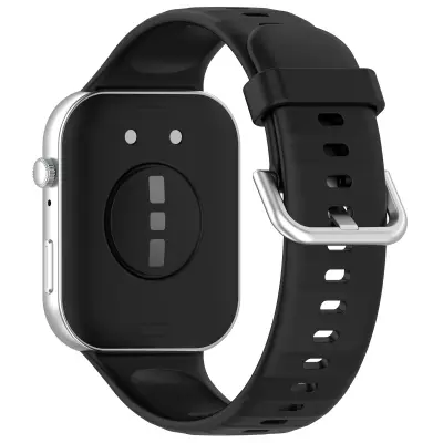 Silikonski remen za Huawei Fit 4 - Svijetlo ružičasta, Srebrna kopča Crna