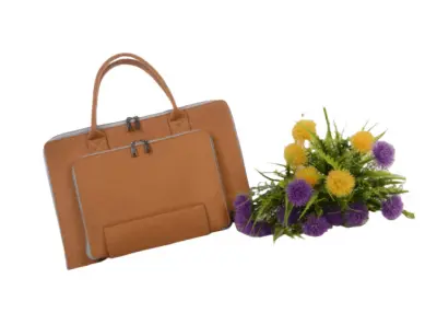 Minimalistička torba za prijenosno računalo od filca: otporna na ogrebotine i elegantna Khaki