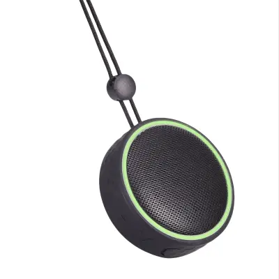 FM0208 Prijenosni Bluetooth zvučnik s vezicom i magnetskim usisavanjem Crna