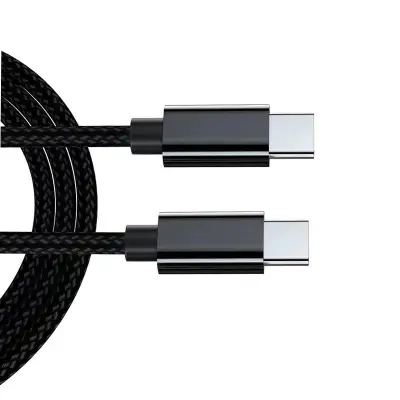 2-struko pakiranje USB-C kabela od 1 metra - Brzo punjenje Prijenos podataka Crna