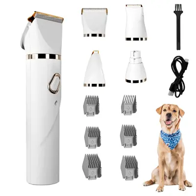 Pet Clipper D1: Profesionalni 4-u-1 Trimer Komplet Bijela