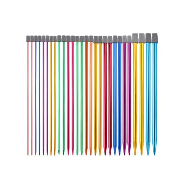 Set od 14 pari 35cm šarenih igala za pletenje Višebojno