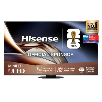 TV HISENSE 65U8Q, 165.1cm (65"), ULED Mini LED, 4K UHD Smart TV, VIDAA OS