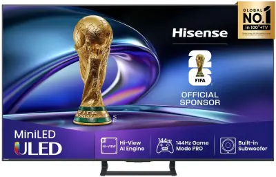 TV HISENSE 55E8Q, 139.7cm (55"), ULED MiniLED, 4K UHD Smart TV, VIDAA OS