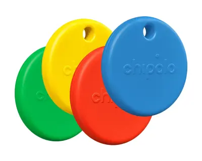 Lokator CHIPOLO POP, 4 kom (crveni/plavi/žuti/zeleni)