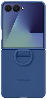 Silikonska maska s prstenom za Samsung Galaxy Z Flip7 plava EF-PF766TNEGWW