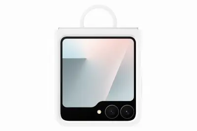 Silikonska maska za Samsung Galaxy Z Flip7 FE bijela EF-PF741TWEGWW