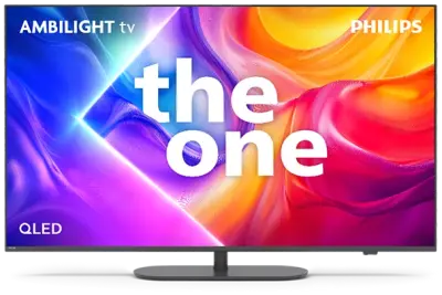 TV PHILIPS 43PUS9010, 109.2cm (43"), QLED, UHD 4K 144Hz, Smart TV, Titan OS - Ambilight