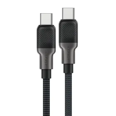 Kabel Acefast USB-C na USB-C Silicon braid crni