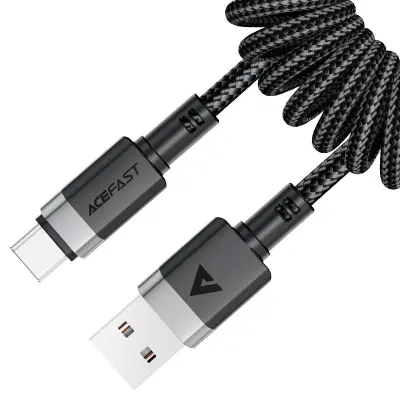 Kabel Acefast USB-A na USB-C crni
