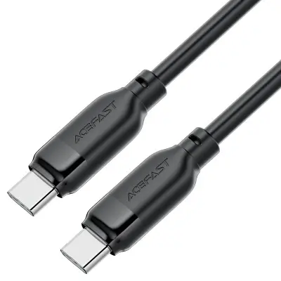Kabel Acefast USB-C na USB-C TPE crni