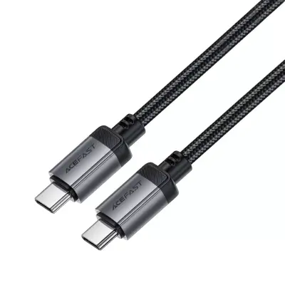 Kabel Acefast USB-C na USB-C aluminijski crni