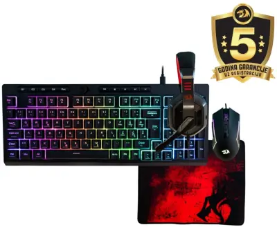 Gaming Combo Redragon S149-BA, tipkovnica, miš, podloga, slušalice