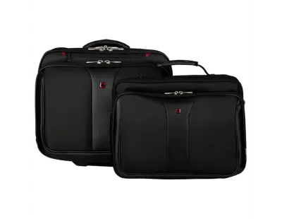 Torba Wenger Patriot 2 17", dodatni slim case za 15.6" prijenosnik sa kotačima, crna