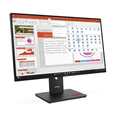 Monitor LENOVO ThinkVision T27i-40 27inch IPS 16:9 1920x1080 300cd/m2 1500:1 HDMI DP VGA USB