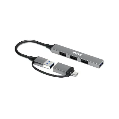 Port HUB USB-C/A 4 porta 480 Mbps SLIM