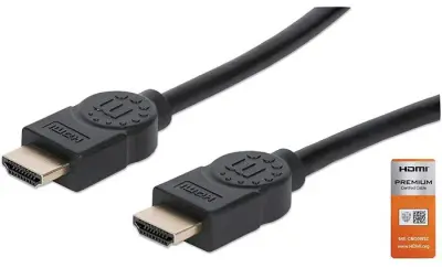 Manhattan kabel HDMI M/M, 4K@60Hz,UHD,Eth, 5m,crni