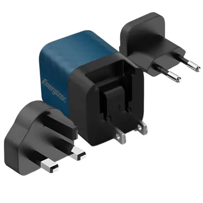 Punjač za zid GaN 4A USB-C 20W s više utičnica EU / UK / US