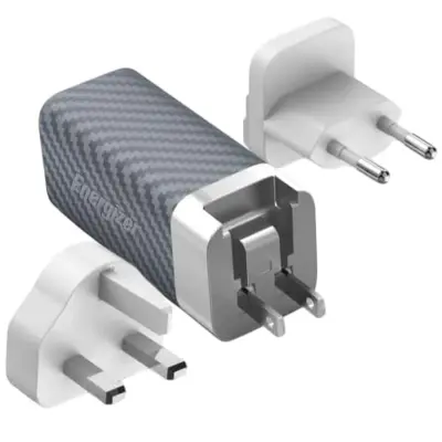 Punjač za zid GaN 5A USB i USB-C 65W s više utičnica EU / UK / US