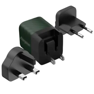 Punjač za zid GaN 4A USB-C 20W s više utičnica EU / UK / US