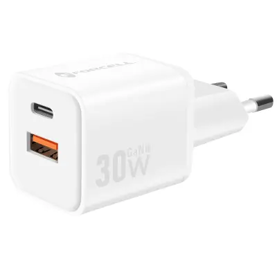 Punjač GaN III 30W s USB-C priključcima + Mini format