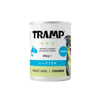 Tramp 3* Komadići ribe za pse s ribom - Komadići ribe za odrasle pse, 8 x 415 g