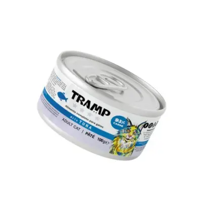 Tramp 4* Mačja pašteta s tunom - Pašteta od puretine za odrasle mačke s tunom, 16 x 100 g