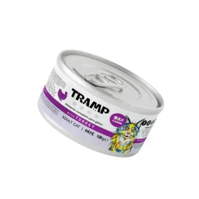 Tramp 4* Mačja pašteta s puretinom - pašteta od puretine za odrasle mačke, 16 x 100 g