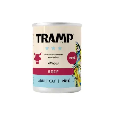 Tramp 3* Mačja pašteta s govedinom - Pašteta za odrasle mačke s govedinom, 8 x 415 g