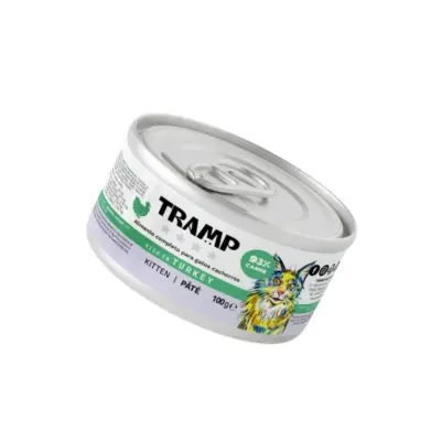 Tramp 4* Mačja pašteta za mačiće bogata puretinom - Pašteta za mačiće s puretinom, 16 x 100 g