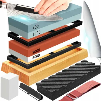 Set dvostranih brusnih kamena za ručno oštrenje noževa 400-8000
