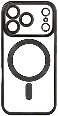 MM TPU IPHONE 17 PRO - DROP-PROOF PURE MAGSAFE prozirna/crna