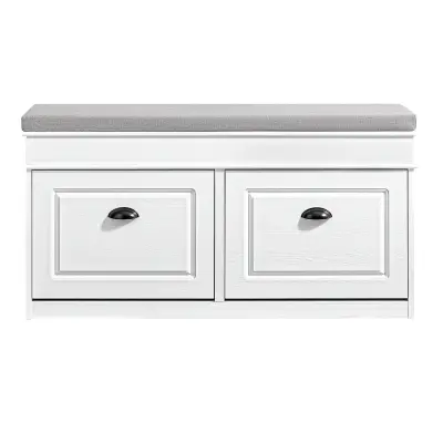 Funkcionalna Klupa za Hodnik s Ladicom Bijela 80x35x45cm FSR64-WG