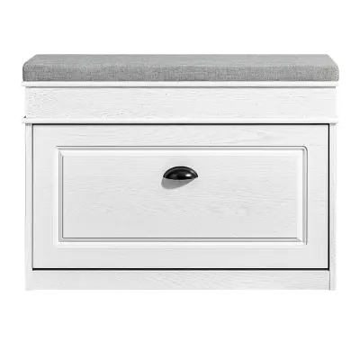 Ormar za cipele s ladicom Modularni dizajn Bijela 82x35x100cm FSR82-L-WG