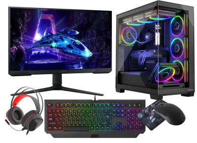 VIST Stellar Ryzen 7 8700F RTX 5070 32GB SSD 1TB WIFI LCD 24 180Hz W11